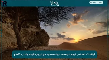 توقعات الطقس ليوم الجمعة: أجواء صحوة مع غيوم خفيفة وغبار متقطع